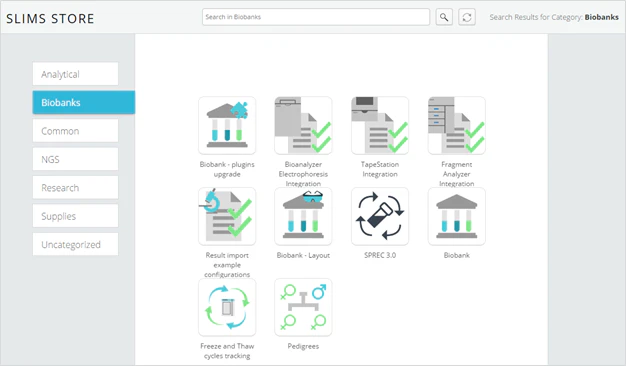 screenshot of Agilent SLIMS